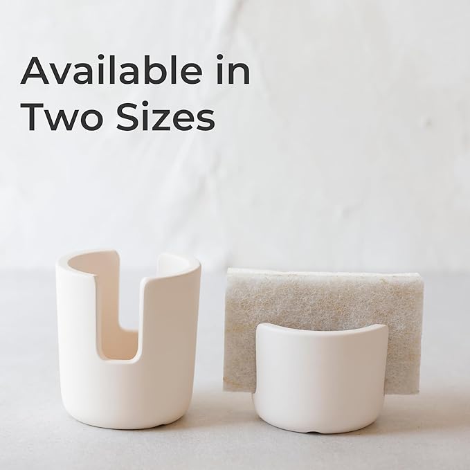 Selegna Diatomite Stone Sponge Caddy – Quick Drying Diatomaceous Earth Sink Organizer – Instant Drying Kitchen Sponge Holder for Sink – Compact Large Stone Sponge Holder