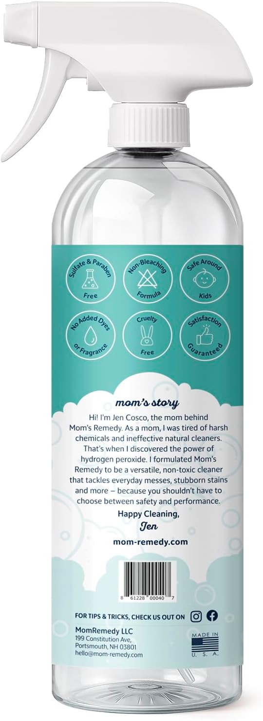 MOMREMEDY Hydrogen Peroxide All Purpose Cleaning Spray | Multipurpose Home Cleaner | Fabric and Laundry Stain Remover | All Surface Kitchen and Bathroom | Non Toxic