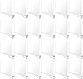BAUMFEUER 24 Pack Clear Acrylic Shelf Dividers for Closet Shelf Organizer of Bedroom Kitchen Office Bathroom Organizer for Clothes Books Hats and Handbags
