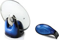 Nihow Pot Lid Holder and Spoon Rest for Kitchen Counter/Stove Top While Cooking - Heat Resistant & Dishwasher Safe - Elegant Black & Blue Sets