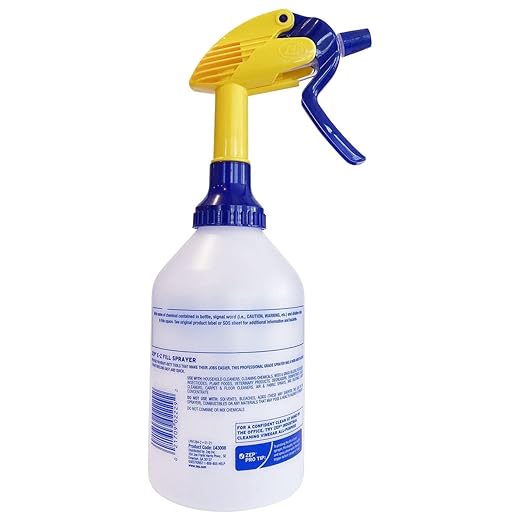 Zep E-Z Fill Professional Sprayer - 32 Ounce - U43008 - Wide Mouth Spray Bottle for Easy Pouring, High Output, Great for Cleaners, Degreasers and More!