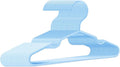 Baby Hangers for Closet 60 Pack Blue Plastic Kids Children's Clothes Hangers Non-Slip (Blue, 60)