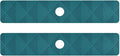 Kitchen Sink Splash Guard 2 PCS 30 Inch Sink Faucet Mat Splash Guard for Bathroom Countertop Water Absorbent Foldable Cuttable Soft Washable Dark Green Geometric Art