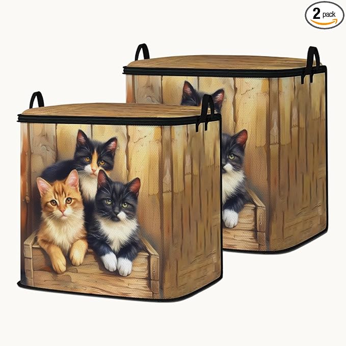2pcs closet organizers and storage under bed,clothing blanket sweater sheet bedding comforter duvet quilt pillow toy storage bags with lids,dorm room essentials for containers 95L