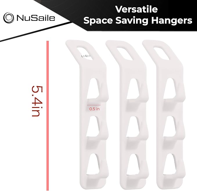 3 Hook Clothes Hanger Connector Hooks - Sturdy Plastic Space Saving Hanger Holders - Vertical Closet Hangers with 3 Hooks - Cascading Clothes Hangers - Vertical Closet Organizer - 12 pc