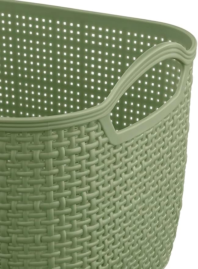 Whitmor Resin Tote Link Stitch, Light Green, 2 Pack/Set, Total 3 Sets，6 Packs