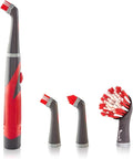 Rubbermaid Reveal Power Scrubber 5-Piece Kit, Cordless Electric Battery Powered Spin Scrub Brush, Water Resistant, for Home/Kitchen/Bathroom/Grout/Tile/Shower/Tub
