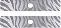 Kitchen Sink Splash Guard 2 PCS 30 Inch Sink Faucet Mat Splash Guard for Bathroom Countertop Water Absorbent Foldable Cuttable Soft Washable Light Silvery Zebra Print