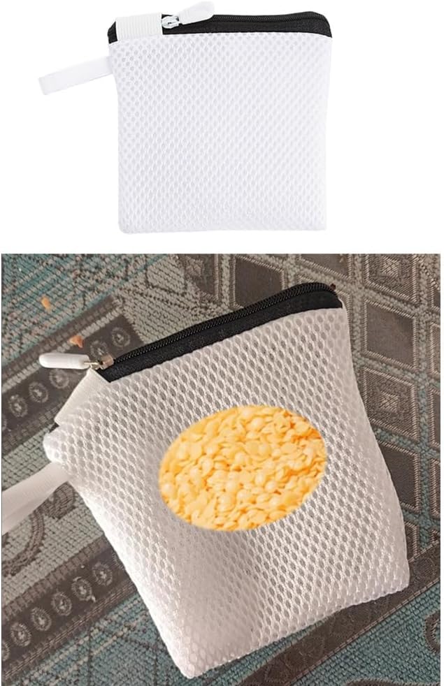 2 Pack In-Wash Scent Booster Beads Laundry Bag with Zipper Laundry Detergent Pacs Wash Bags for Soap Pacs Pods Sheets Scent Crystals Washing Machine Cleaner Descaler Deep Cleaning Tablets