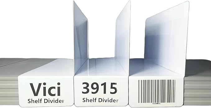 1.6MM 20 Pcs 39 * 15CM 1MM PVC Shelf Dividers for Closets Wood Shelf Separators Clothes Organizer and Bedroom Storage and Organization Organization Separator Shelf Laber