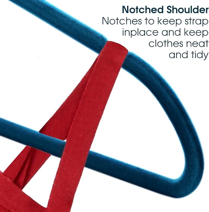 Elama Home Cloths Hanger, Slim Profile, 30 Piece Set (30PCHANGERBLUE)