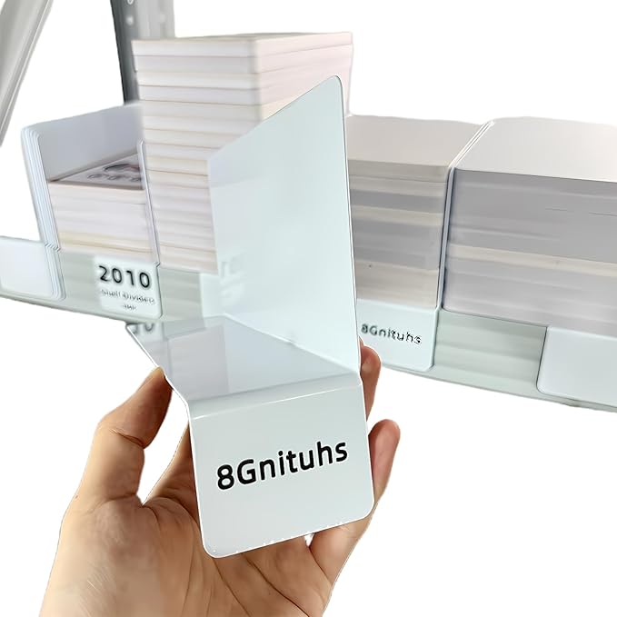 20 Pcs 20 * 10CM 1MM PVC Folder Classification Partition File Classification Label Shelf Dividers Logo Inventory Shelf Warehouse Sign