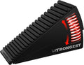 Strongest Home XL Adjustable Door Stopper with Spring – Heavy Duty Wedge for Oversized, Thick & Heavy Doors, Anti-Slip Rubber Grip, for Commercial, Home & Outdoor Use on Carpet, Wood & Tile - Black