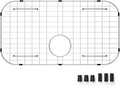 Sink Protector Grid 26-1/16" x 14-1/16", Rear Drain with Corner Radius 3-1/2", 304 Stainless Steel Material - Rear Drain