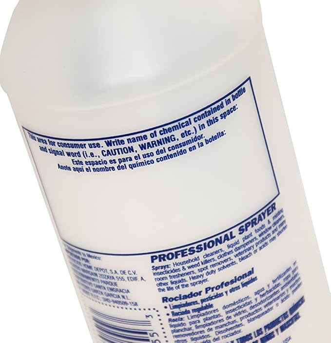 Zep Professional Sprayer Bottle - 32 oz (Case of 12) - HDPRO1 - Versatile Adjustable Nozzle Spray Bottles with a Fine Mist or Powerful Spray, Refillable for Diluted Concentrate