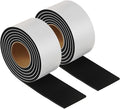 Felt Strips with Adhesive Backing – Furnigear Heavy Duty Cuttable Felt Tape Roll Furniture Pads for Chair Legs - Protecting Hardwood Floors, Chair Wall Protector (Black, 40 x 2 x 0.14 Inch)