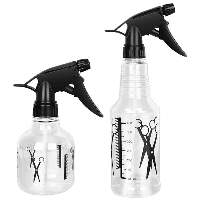Avenoir Mister Spray Bottle, 250ml & 500ml Adjustable Spray Storage Container for Hair, Plant and Home Cleaning