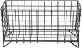 Metal Wire Storage Basket,Fruit Basket,Bathroom Shelf Rack,Iron Countertop Storage Rack Suitable for kitchen, bathroom, bedroom, living room (Black)