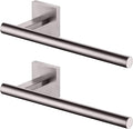 KOKOSIRI Towel Holder Brushed Nickel Bathroom Accessory Hand Towel Bars Wall Mounted Kitchen Cabinet Paper Holder Stainless Steel 2 Pack, B3008BR-P2