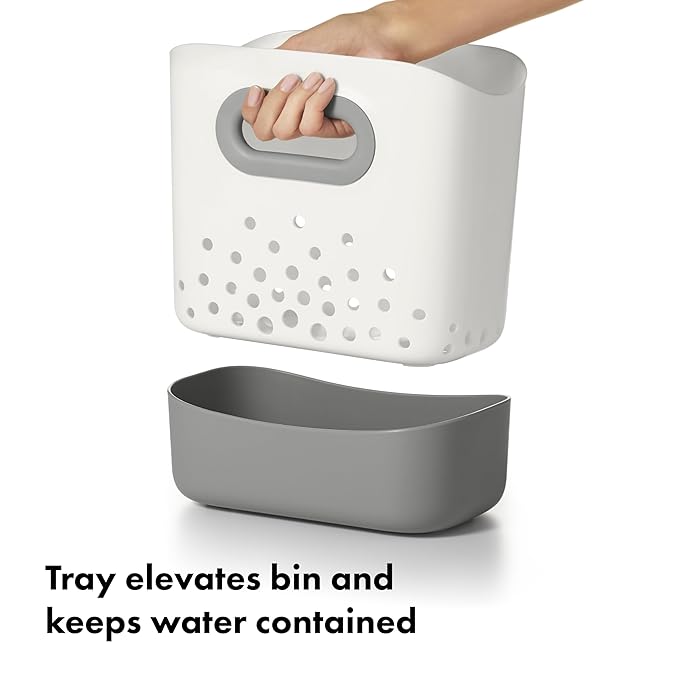 OXO Tot Stand Up Bath Toy Storage – Gray