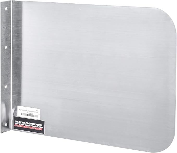 DuraSteel Stainless Steel Splash Guard for Sink & Fryer - 17" x 12" Wall Mount Shield for Deep Fryer Splash Guard Commercial - Stove Oil Splatter Protection Screen for Kitchen Area Safety & Hygiene