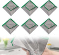 6 Pack Microfiber Cleaning Cloth, Reuseable Cleaning Dish Rags for Washing Dishes, Lint Free Microfiber Glass Polishing Cloth Towels, for House Glasses Window Stainless Steel (Green)