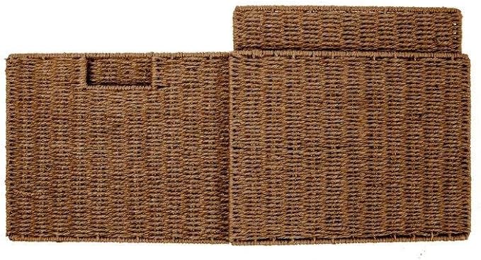 Trademark Innovations Foldable Storage Basket with Iron Wire Frame (Set of 2)