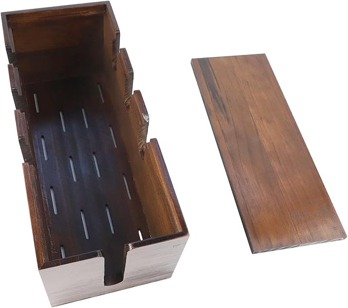 Extra Large Cable Management Box, Wood Cord Hider Box & Organizer for Power Strip, TV Wires & Set-Top Boxes and Electronic Accessories(Dark brown)