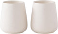 Beige Toothbrush Holder for Bathroom - 2Pcs Ceramic Tooth Brushing Holders Set, Toothbrush Cup & Toothpaste Organizer for Bathroom Countertop, Makeup Brush Holder, Pen Holder for Home Desktop Storage