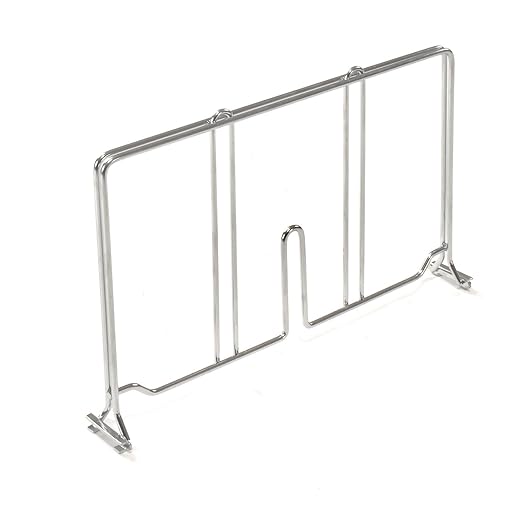 Nexel Wire Shelf Divider, 14"W x 8"H, Silver Epoxy