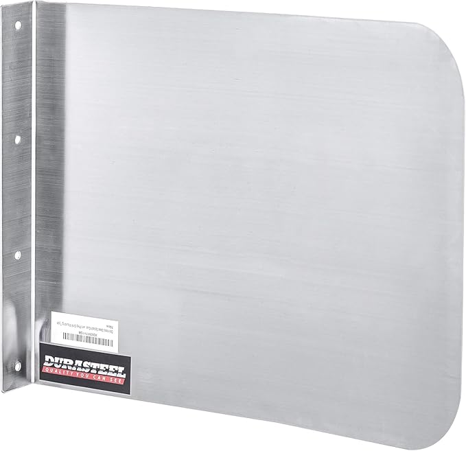 DuraSteel Stainless Steel Splash Guard for Sink & Fryer - 15" x 12" Wall Mount Shield for Deep Fryer Splash Guard Commercial - Stove Oil Splatter Protection Screen for Kitchen Area Safety & Hygiene