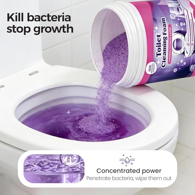 2026 New Toilet Bowl Cleaner, Toilet Cleaning Foam, Power Foaming Toilets Clean, Clean Foam Cleaner, Touch Free Foaming Powder – Bathroom Cleaning Powder (1PCS)