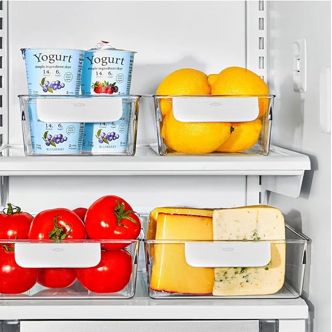 OXO Good Grips 4-Piece Fridge Storage Bin Starter Set