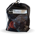 Heavy-Duty Mesh Laundry Bag – 18 x 24 inches with Personalized Name Tag for Dirty Clothes, Shoes, Wraps & Gym Gear – Travel Laundry Bag for Athletes – Zipper or Drawsting closure. (Drawstring Closure)