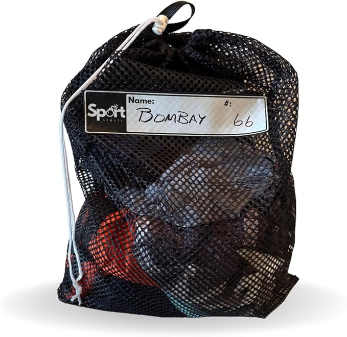 Heavy-Duty Mesh Laundry Bag – 18 x 24 inches with Personalized Name Tag for Dirty Clothes, Shoes, Wraps & Gym Gear – Travel Laundry Bag for Athletes – Zipper or Drawsting closure. (Drawstring Closure)