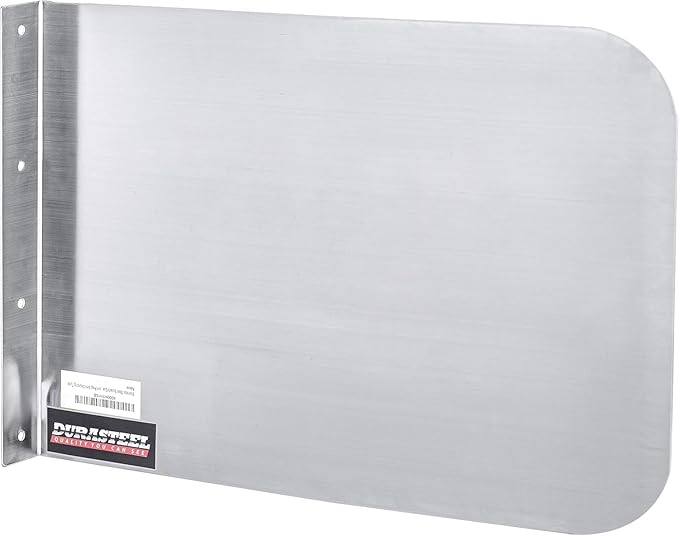 DuraSteel Stainless Steel Splash Guard for Sink & Fryer - 20" x 12" Wall Mount Shield for Deep Fryer Splash Guard Commercial - Stove Oil Splatter Protection Screen for Kitchen Area Safety & Hygiene