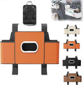 Car Organizers and Storage Box, Car Organizers and Storage Box Behind Set, 4 in 1 Multifunctional Cars Organizer and Storage Back Seat for Hold Phone, Drinks, Handbag, Universal Fit (Orange*1)