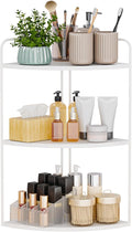 Bathroom Counter Organizer,Countertop Organizer,Vanity Organizers,Bathroom Storage,Bathroom Sink Caddy,Counter Shelf,Corner Counter,Corner Shelves(White)