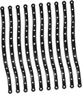 10 pcs Plastic Clothes Hanger Connecting Strips for Retail Display Multipurpose Black Hanging Strips for Clothing Space Saving Hanger Connectors for Store Use