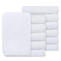 SINLAND Absorbent Coral Velvet Washcloth Ultra Soft Microfiber Face Towels 12 x 12 inch Multi-Purpose Face Cloths for Household and Sport