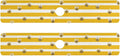 Kitchen Sink Splash Guard 2 PCS 30 Inch Sink Faucet Mat Splash Guard for Bathroom Countertop Water Absorbent Foldable Cuttable Soft Washable Yellow and White Striped Bees01