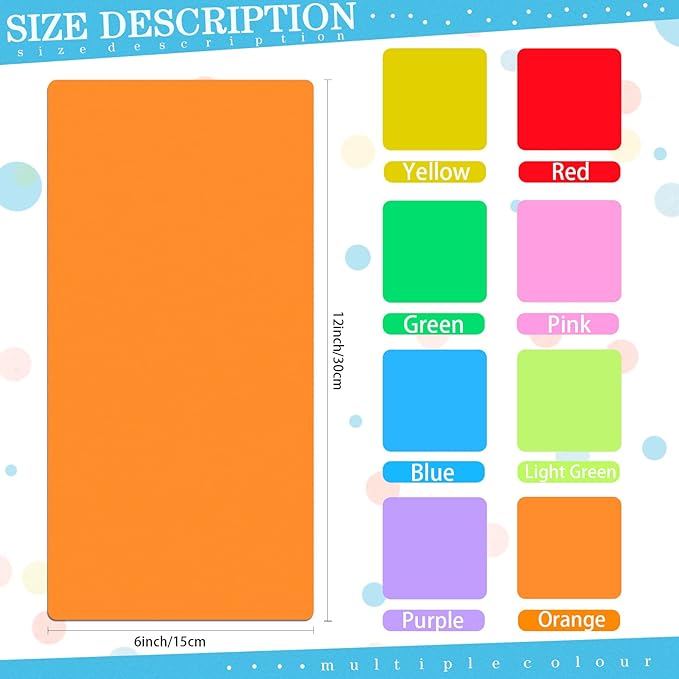 16 Pack Library Shelf Dividers Book 6 x 12 Inch Comic Book Dividers with 20 Pc Repositionable Sticker Colorful Shelf Partitions for Home Library Back to School Classroom and Teacher Supplies