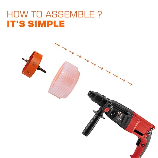 4.25 Hole Saw for Recessed Lights Can Lights, 4-1/4 Inch Hole Cutter with Dust Bowl Catcher for Led Recessed Lighting 4 Inch and Wood Metal Drywall, Bi-Metal Construction