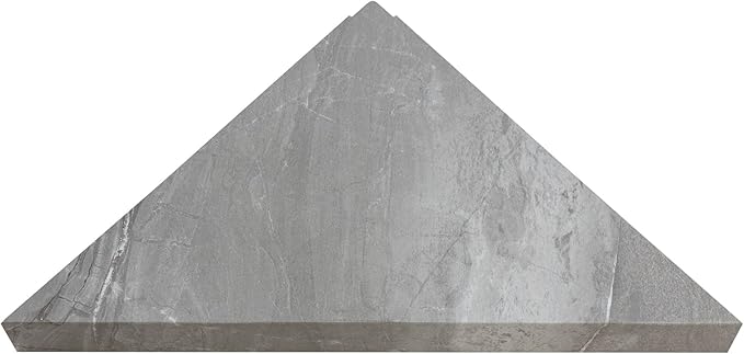 Palisade Vinyl Waterproof Corner Shower Shelf in Smoky Sky/Urban Slope