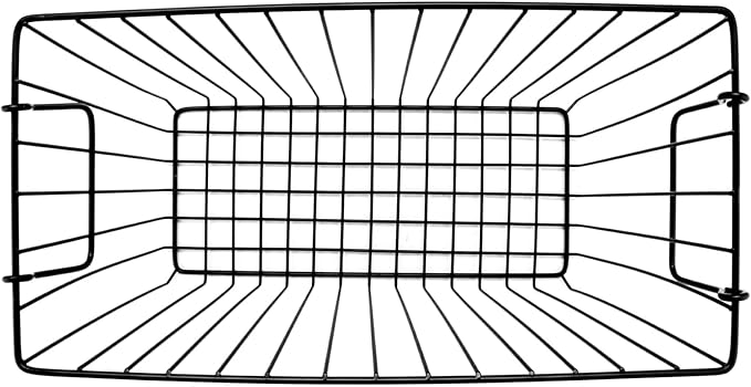 G.E.T. Heavy Duty Iron Wire Utility Storage Basket/Bin with Handles, 14" x 7" x 9"