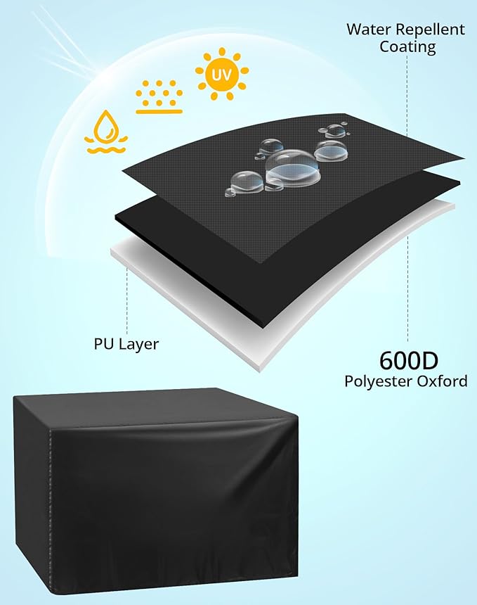 QWORK Universal Planer Dust Cover, Table Saw & Miter Saw Protection, 28.3" x 24.4" x 19.6", Black, Fits Most Planers & Bench Drill Press
