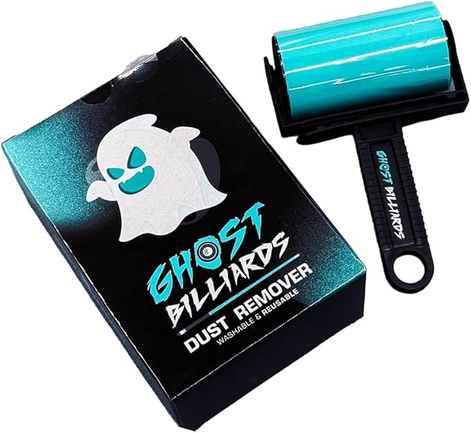 Ghost Billiards Table Dust Remover – Washable Roller Cleaner for Pool, Billiards, and Gaming Tables – Reusable Lint & Dust Cleaning Tool, Felt Safe, Cue Sports Accessory