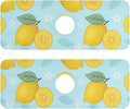Kitchen Sink Splash Guard Sink Faucet Mat Faucet Handle Drip Catcher Drain Mats for Kitchen Bathroom Countertop Absorbent Dish Drying Mat Pad16 2pack 14.7x5.4Inch Lemon Blue