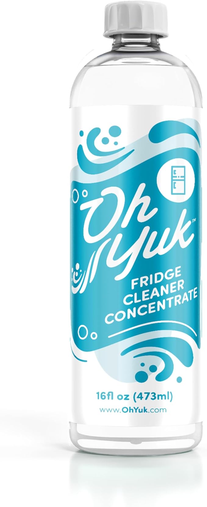 Oh Yuk Fridge Cleaner – 16 oz Concentrate Refill | Makes 4 Spray Bottles | Cleans Inside Refrigerator for Spotless, Food-Contact Safe Surfaces | Lifts Sticky Messes & Dried-On Food