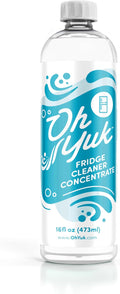 Oh Yuk Fridge Cleaner – 16 oz Concentrate Refill | Makes 4 Spray Bottles | Cleans Inside Refrigerator for Spotless, Food-Contact Safe Surfaces | Lifts Sticky Messes & Dried-On Food